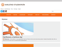 Tablet Screenshot of karlstadstudentkar.se