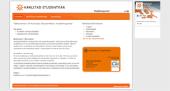 Desktop Screenshot of medlem.karlstadstudentkar.se