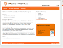 Tablet Screenshot of medlem.karlstadstudentkar.se